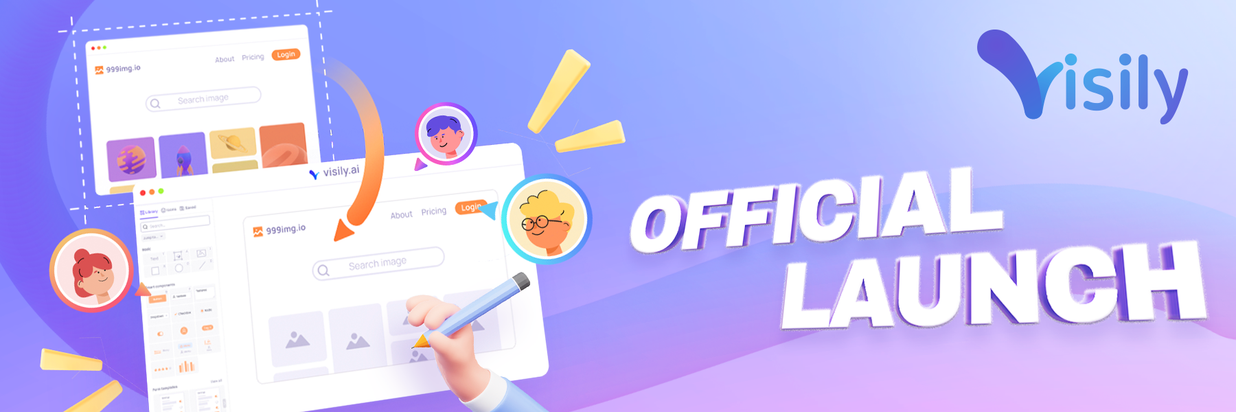 Visily, a KMS Technology company, released to the market 2 visily launch banner