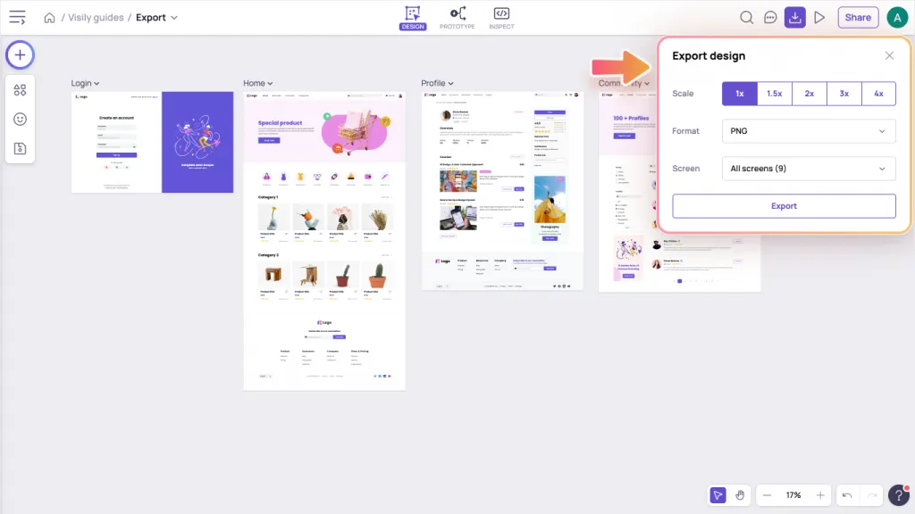Export Design 7 Export20multiple20screens