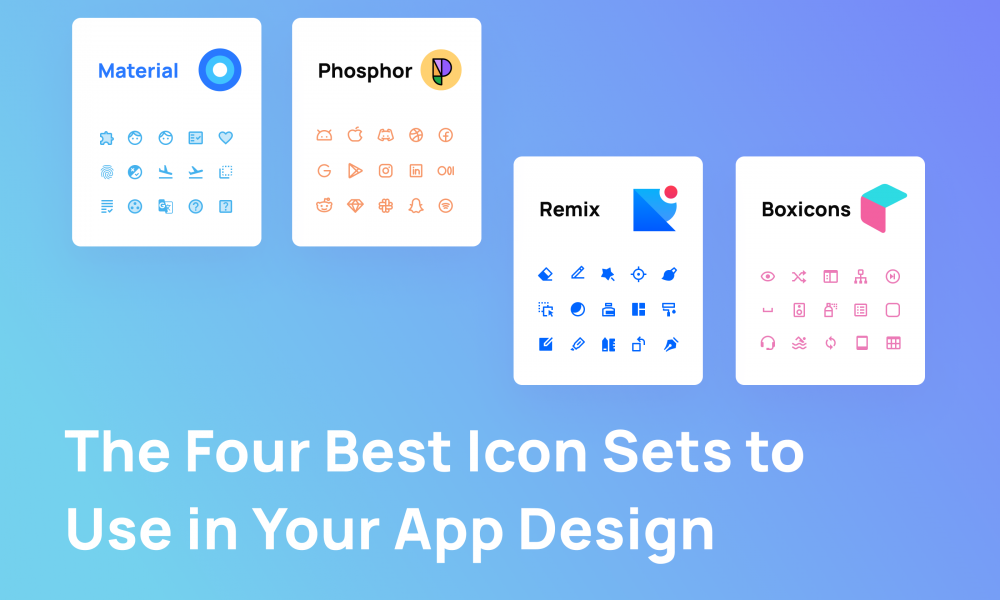 Four Best Icon Sets