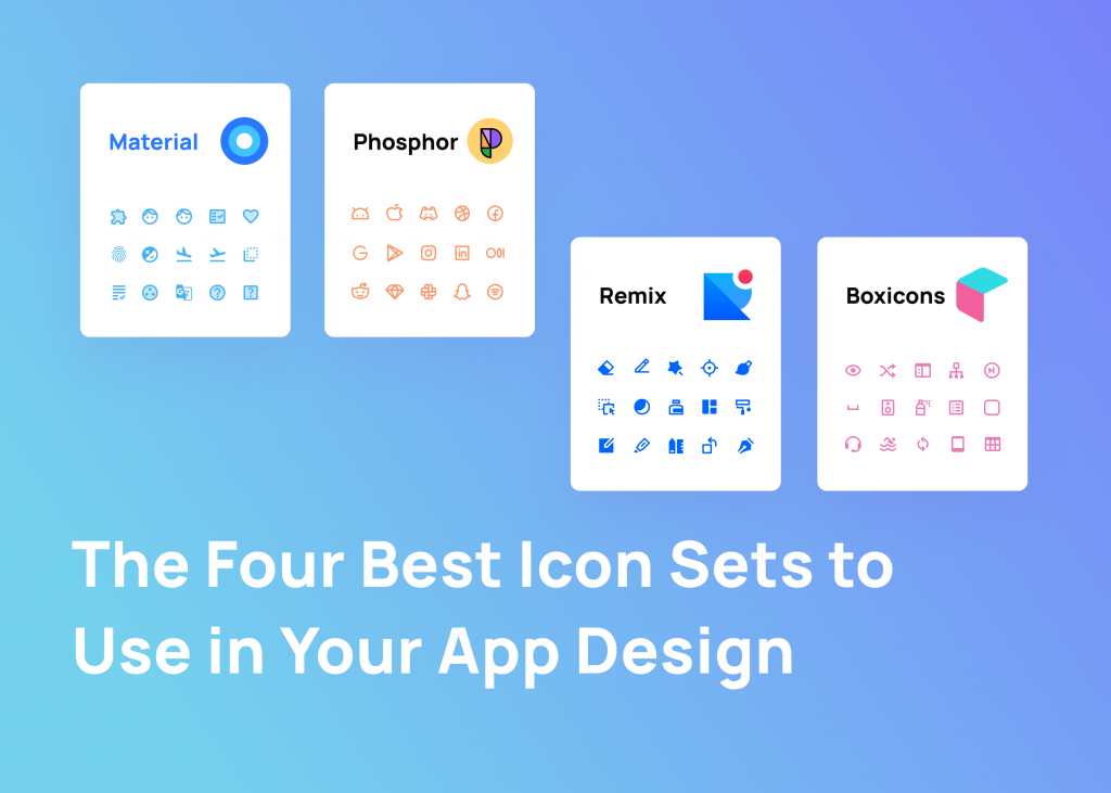 Four Best Icon Sets
