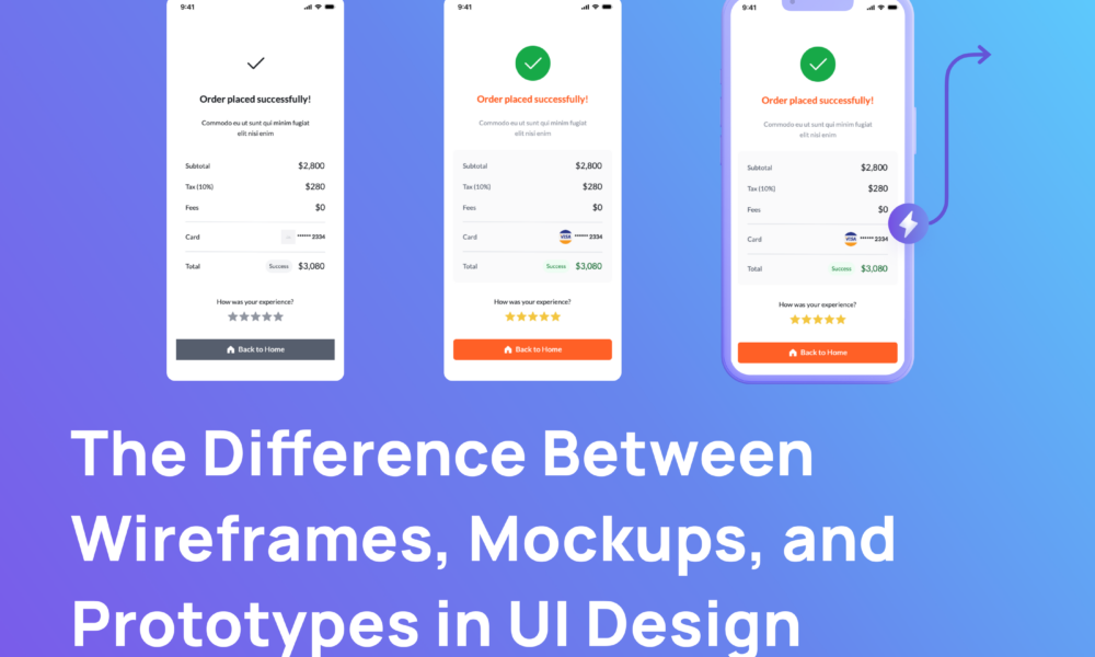 The Difference Between Wireframes, Mockups, and Prototype