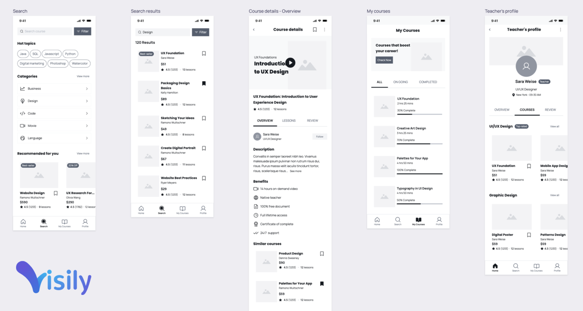 Visily and Wireframe