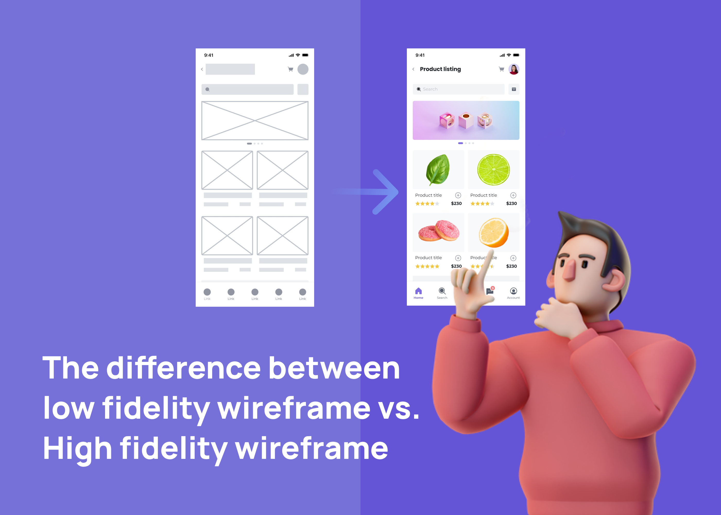 Low-Fidelity vs High-Fidelity Wireframes Explained