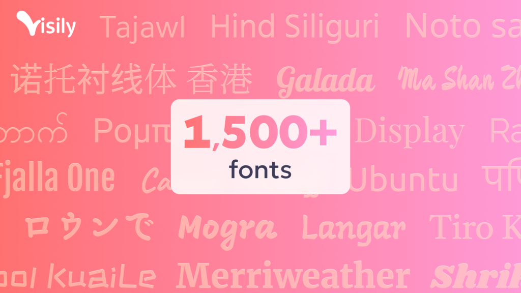 Visily fonts