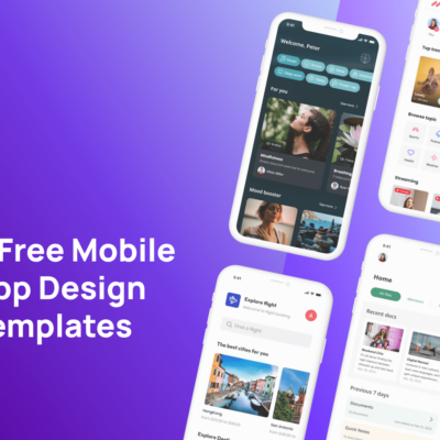 9 free mobile app ui templates