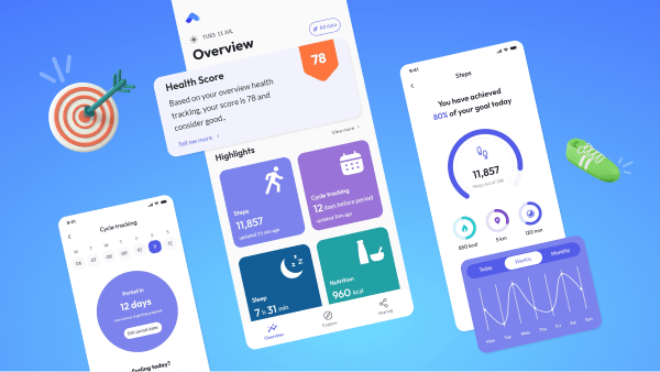 9 Free Mobile App Design Templates 9 Health tracking app