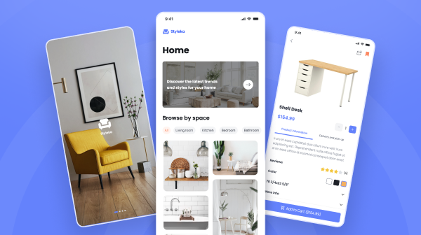 9 Free Mobile App Design Templates 5 Online Furniture Shopping App