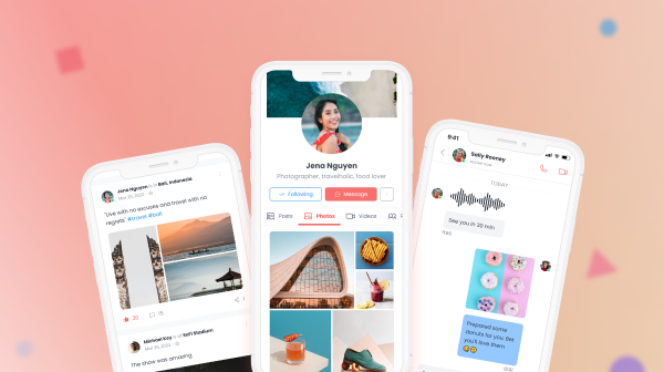 9 Free Mobile App Design Templates 7 Social Network App