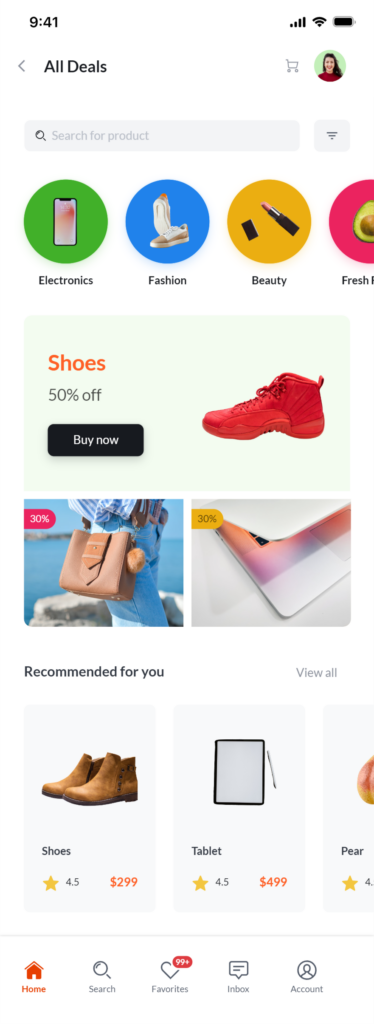 What is a High-Fidelity Wireframe and When to Use It? 4 ecommerce website wireframe