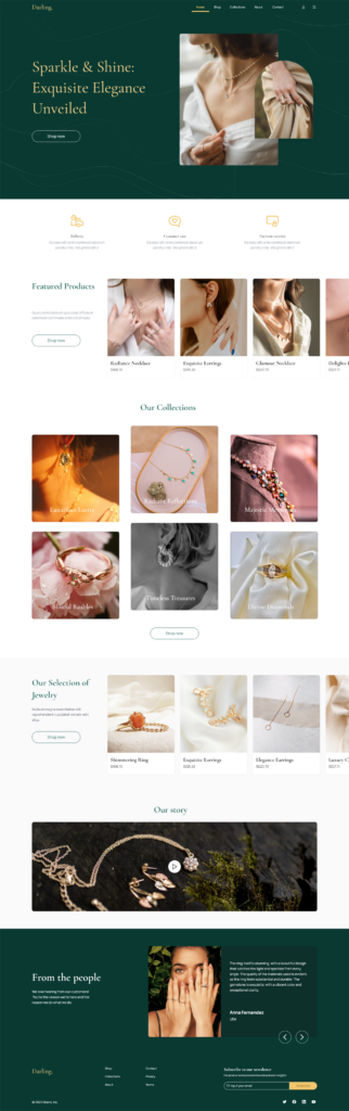What is a High-Fidelity Wireframe and When to Use It? 5 jewellery website wireframe