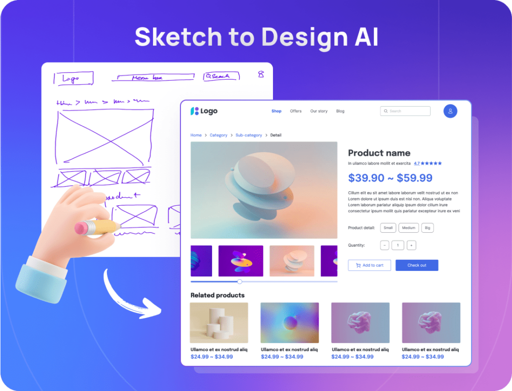 AI UI Design Generator - Free UI AI Generator By Visily