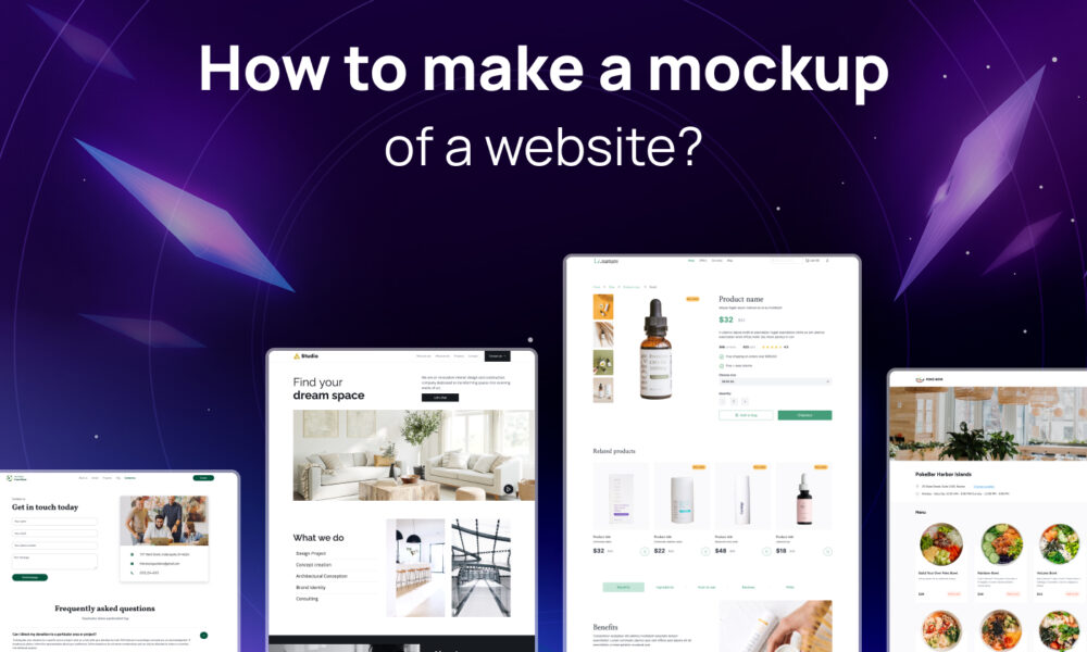 How to Make a Mockup of a Website