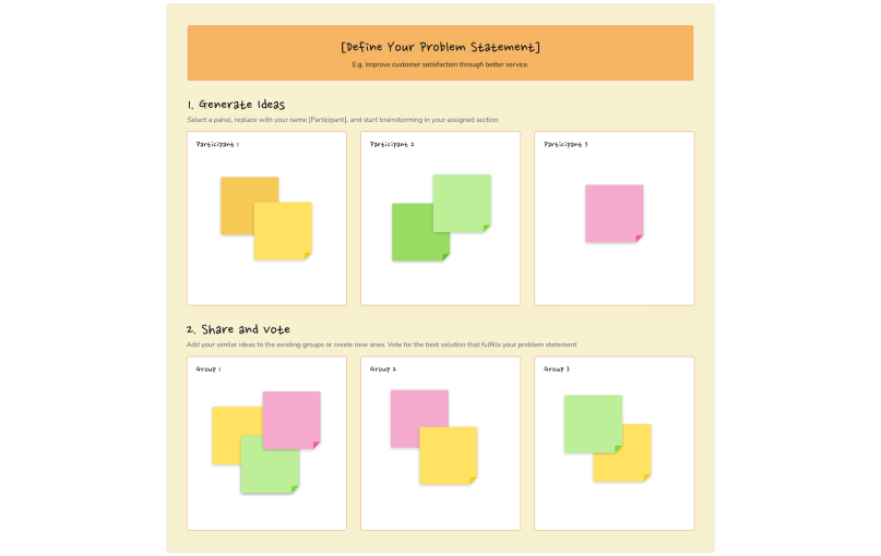 Brainwriting Template Visily Brainwriting Template Visily