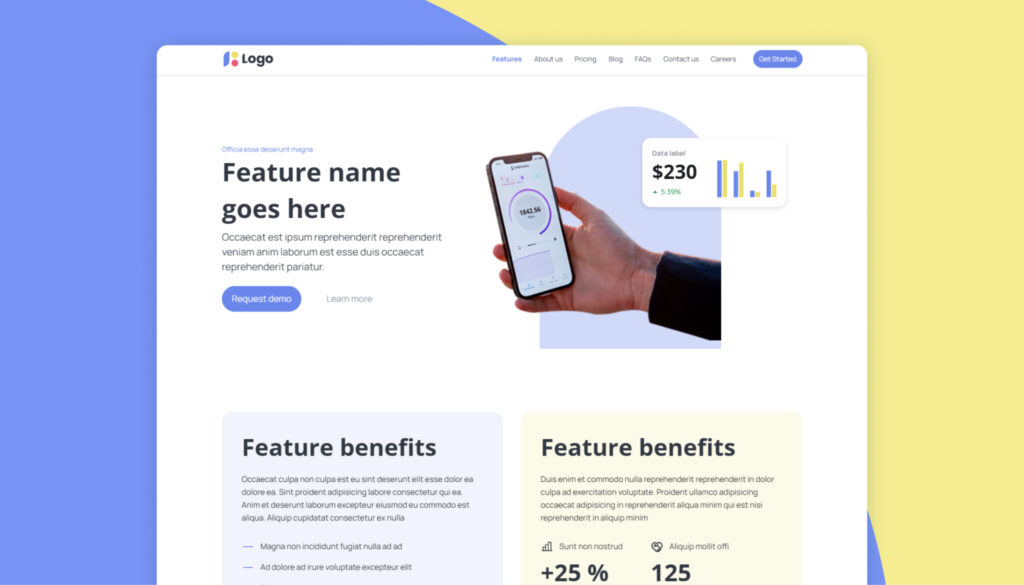 Marketing Website Template - Visily AI