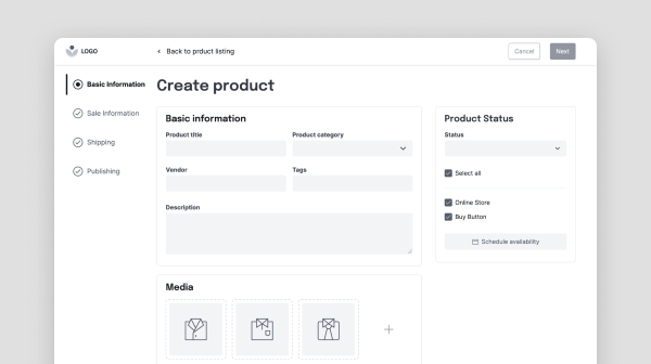 The UX Flow Starter Kit: 7 Common Patterns Every App Needs 6 thumbnail product listing website wireframe