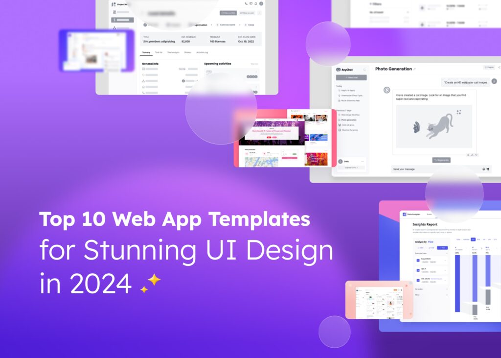 Top 10 Web App Templates for Stunning UI Design in 2024 - Visily