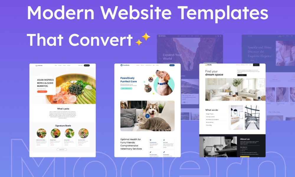 13+ Website Templates for a Modern Look 13+ Website Templates for a Modern Look