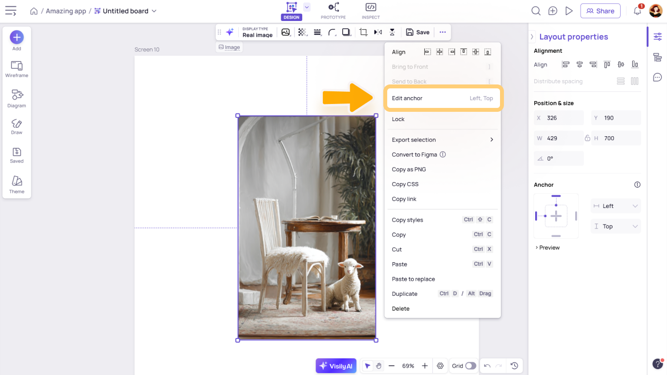 Layout Properties - Visily