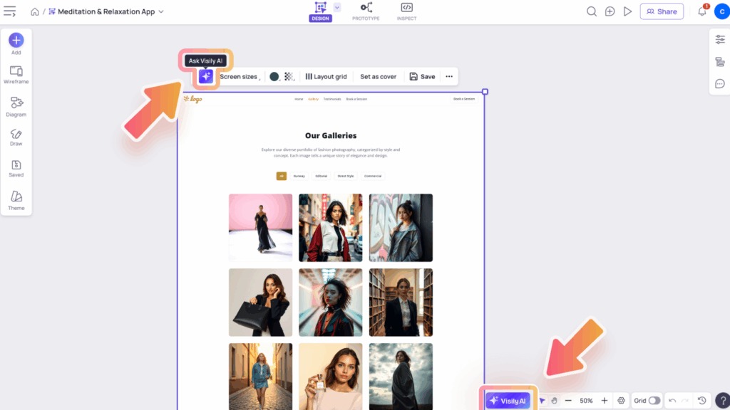 Visily AI Chat Assistant 3 Ask Visily AI 1 1