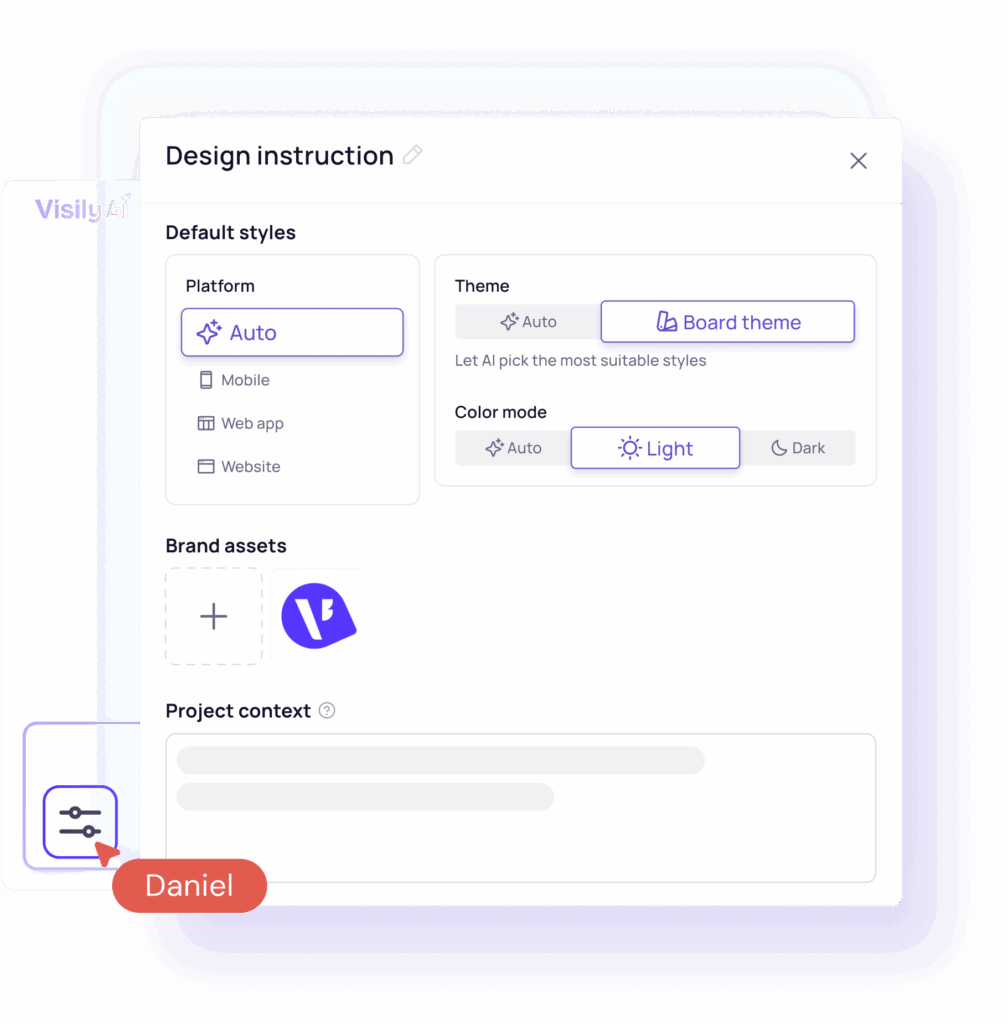 Visily AI Chat Assistant 10 More dropdown