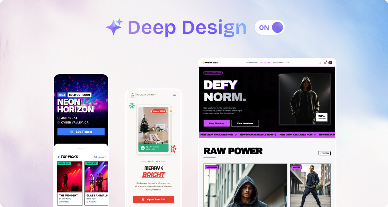 deep design banner