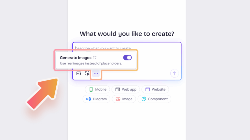 Visily AI Chat Assistant 5 generate images
