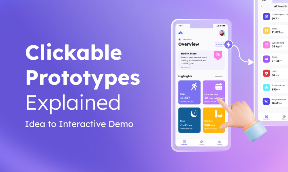 What is a clickable prototype