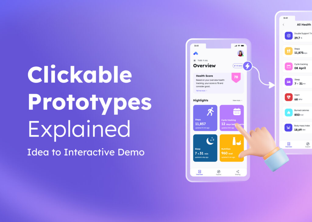 What is a clickable prototype