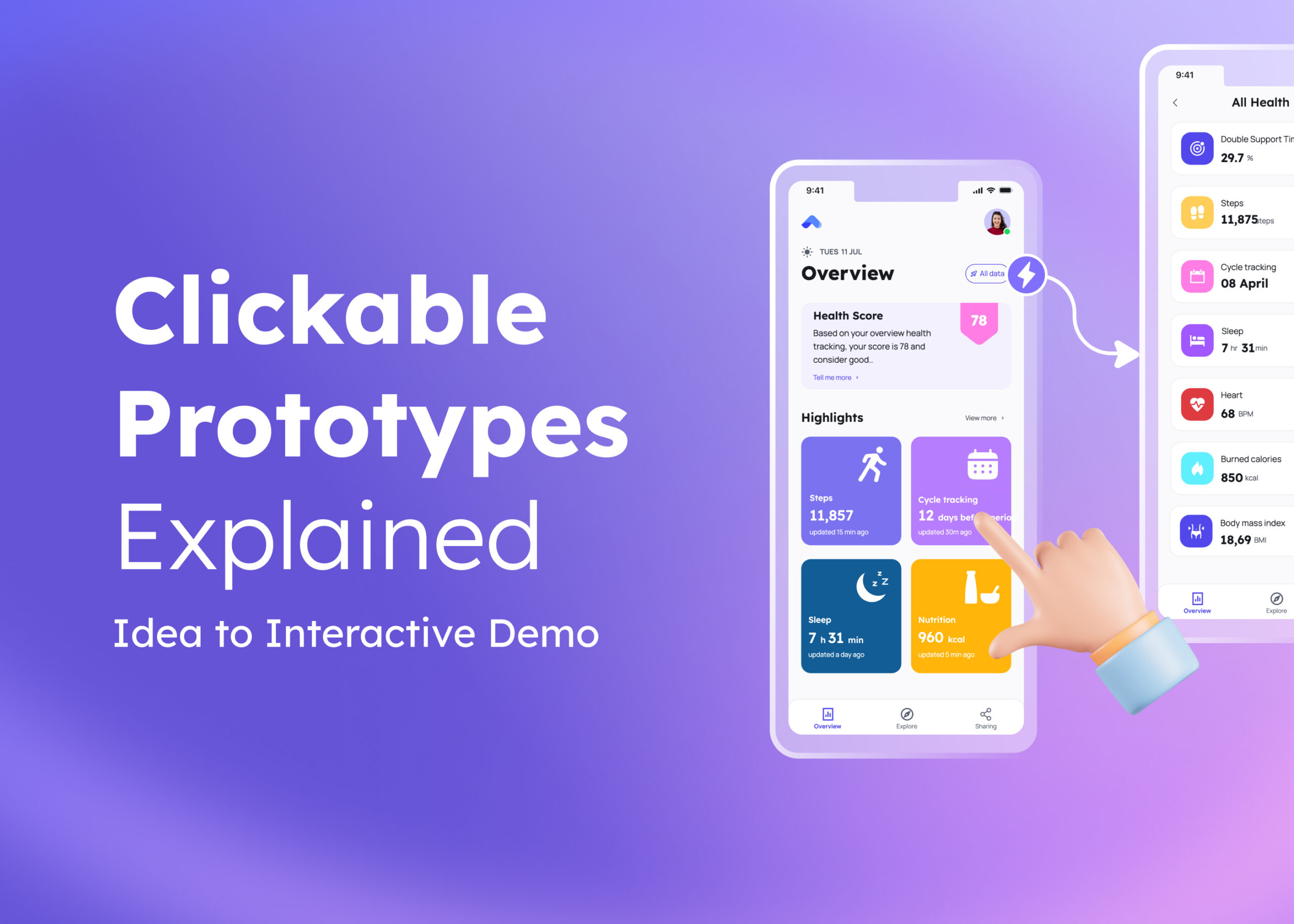 What is a clickable prototype