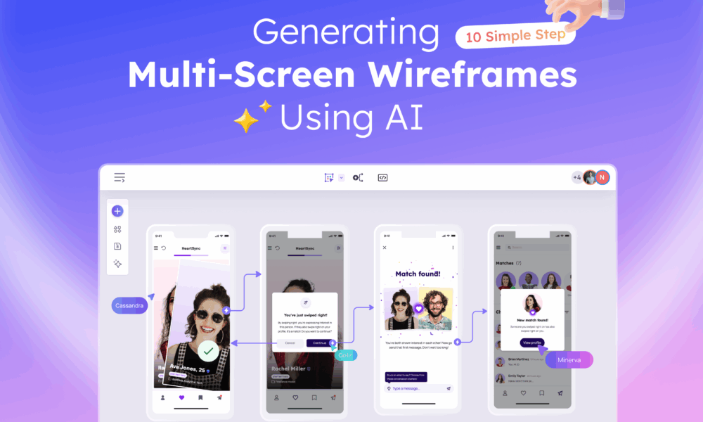 Best AI Wireframing Software For Multiscreen Wireframe Design