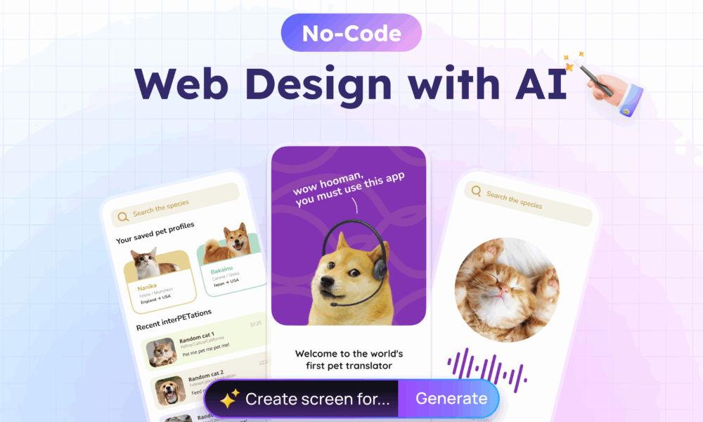 No Code Web Design Tools - UI UX Simplified By Visily​