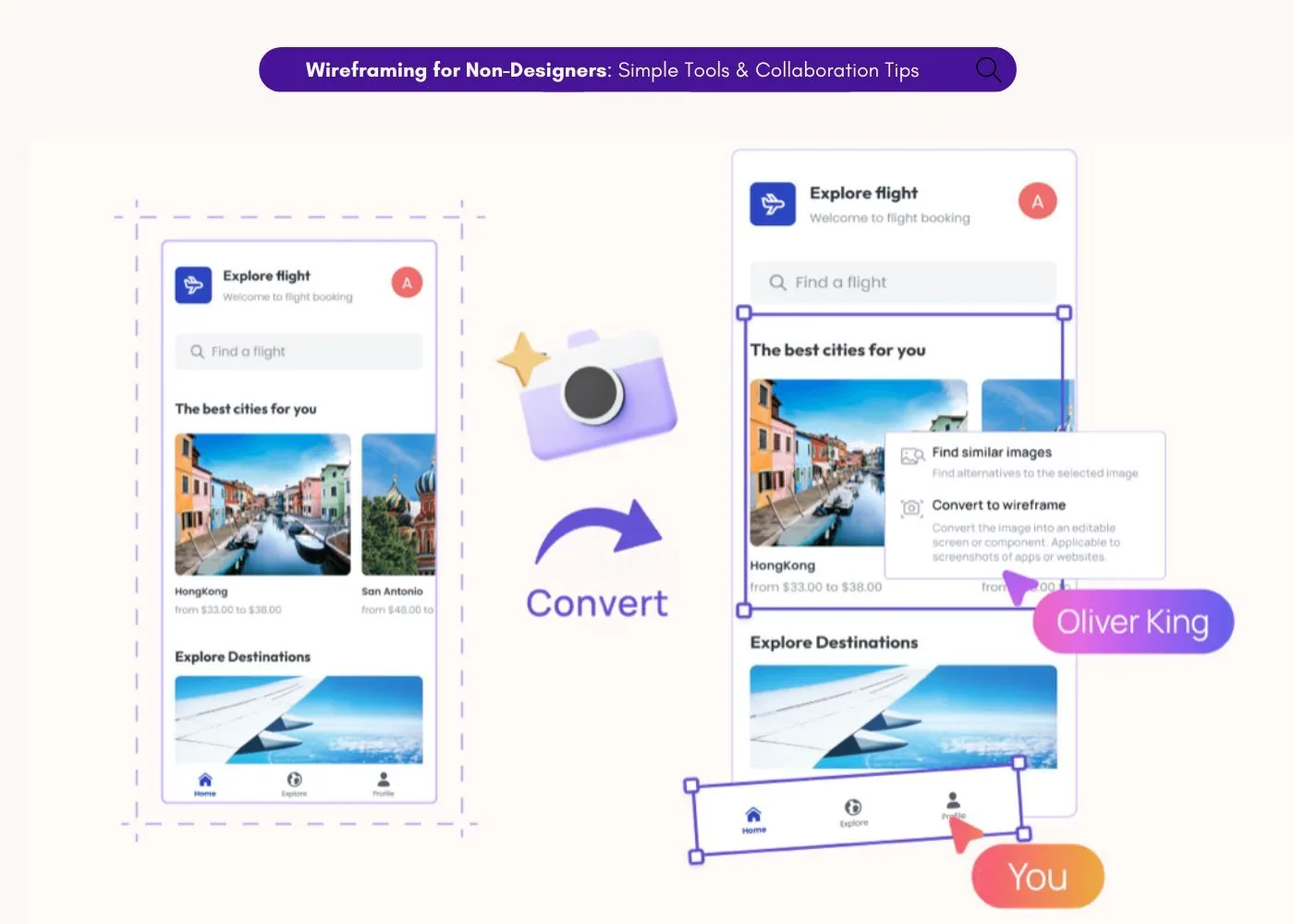 wireframing for non designers​