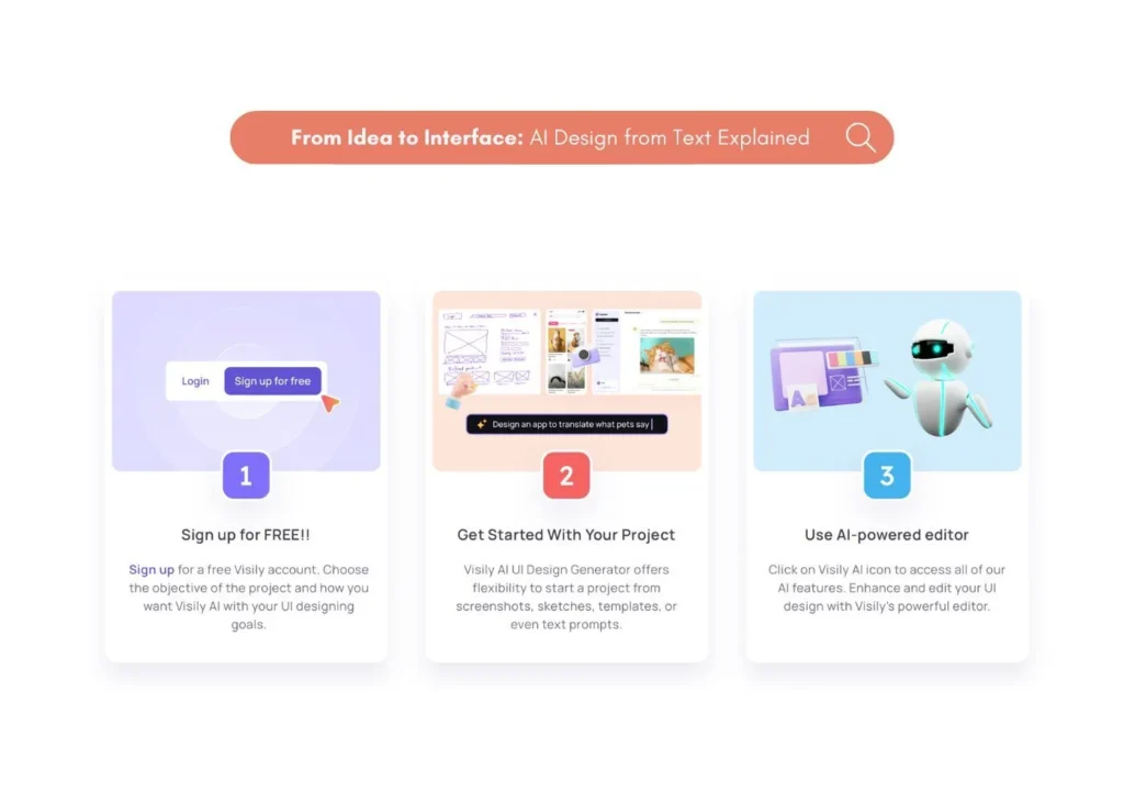 AI Text To Design Generator - Visily AI