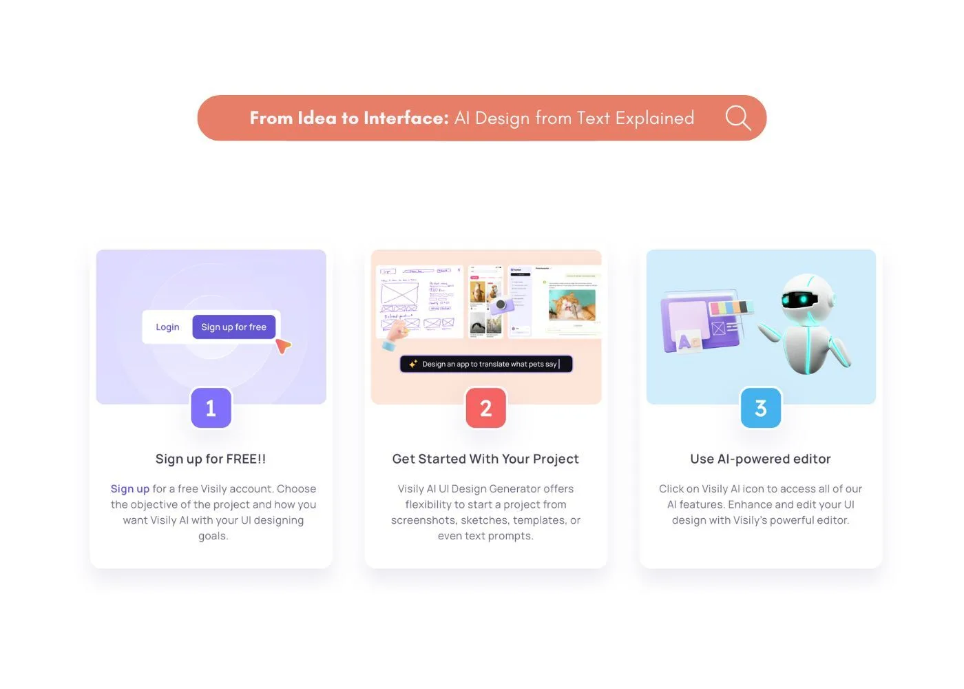 AI Text To Design Generator - Visily AI