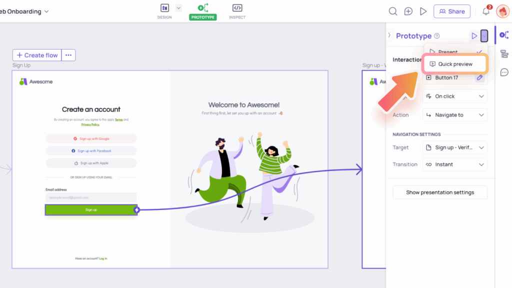 H2 Access quick preview To preview an interaction 1