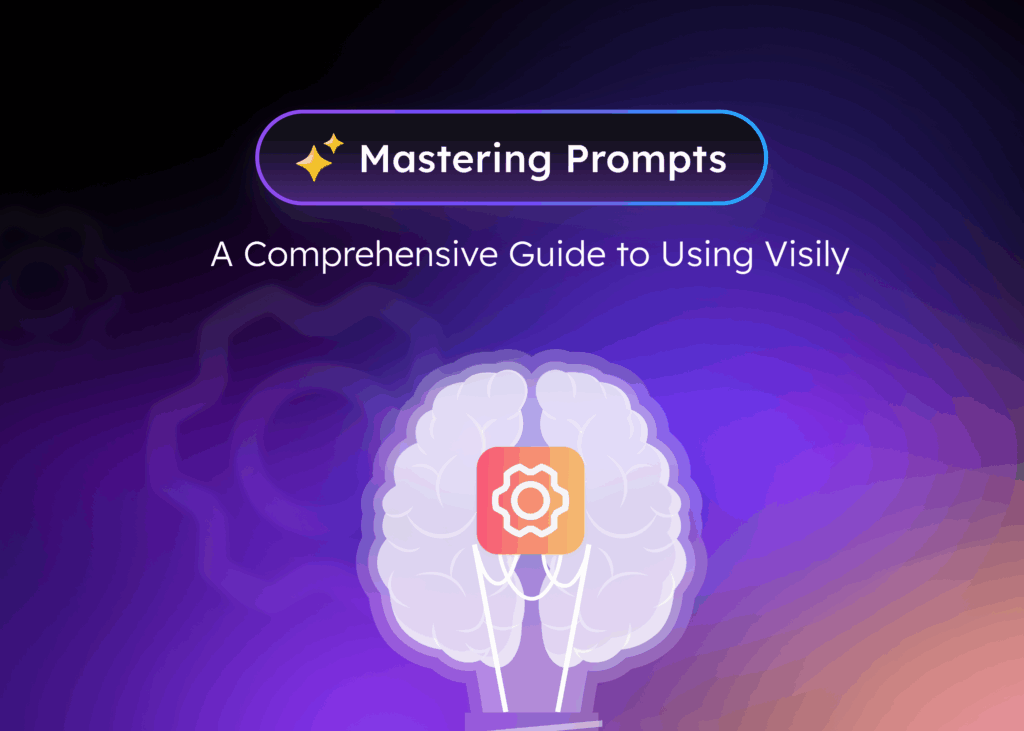 A digital booklet titled "Prompt Guide to Design," showcasing colorful geometric shapes and design elements against a dark background.