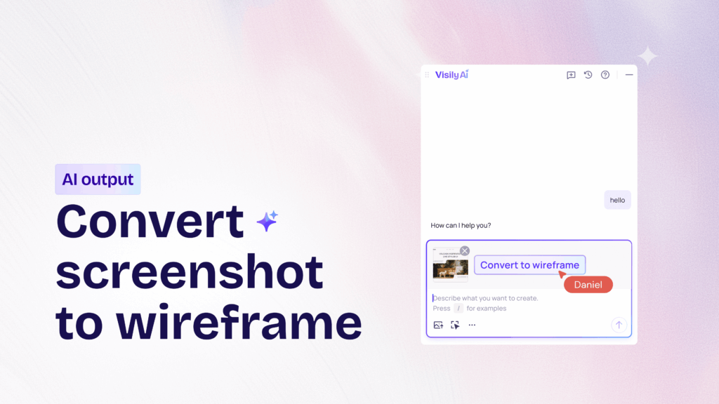 Release note: V4.1.2 Sep 2025 1 Convert screenshot to wireframe