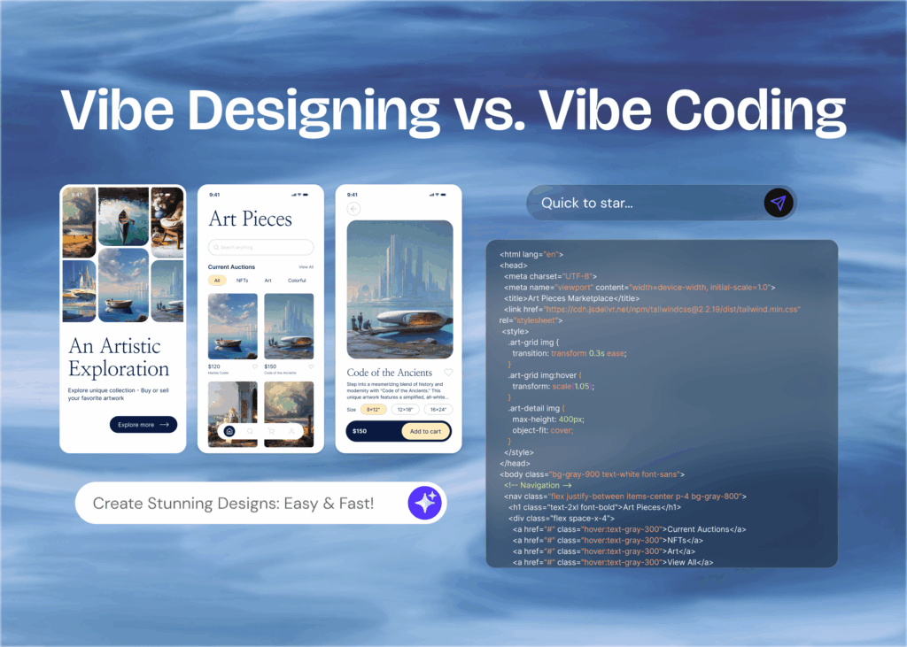 Vibe Designing vs. Vibe Coding: Where Each Wins (and Fails) Vibe Design vs. Vibe Code