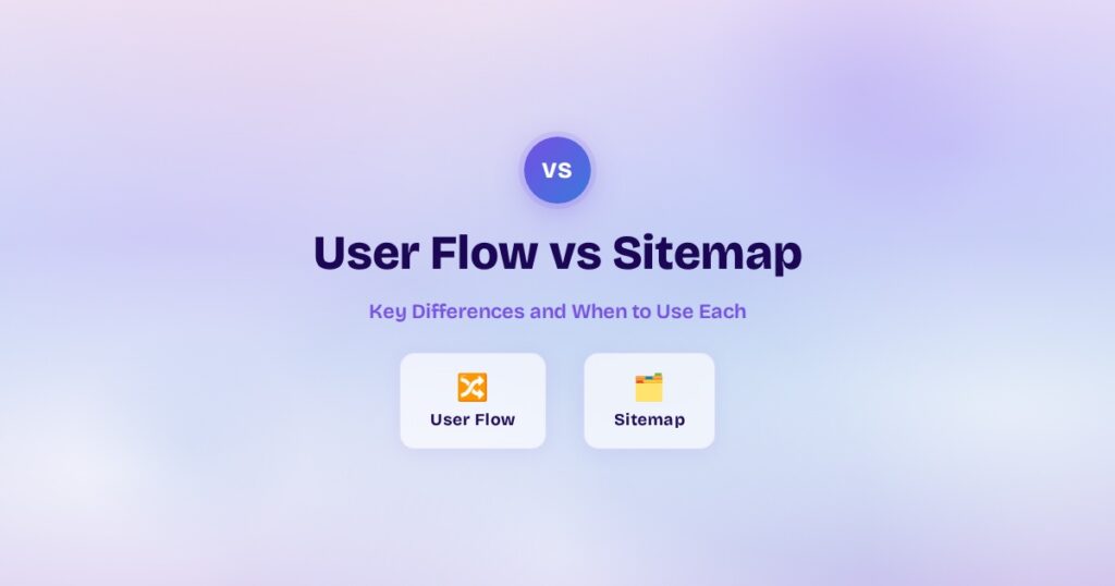 User Flow vs Sitemap