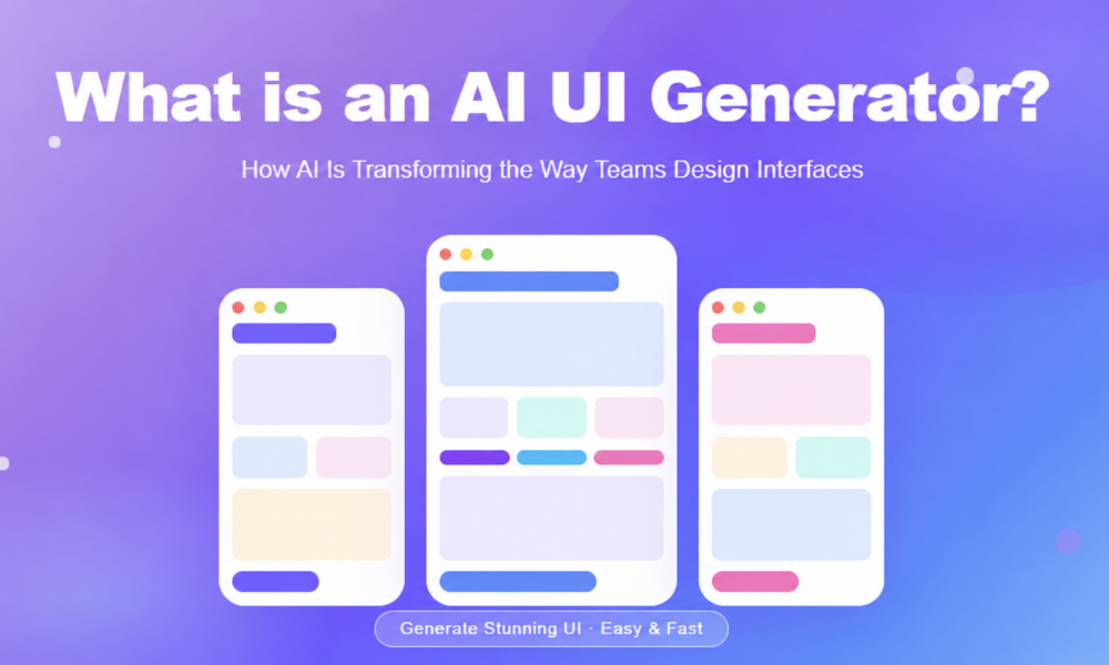 What is an AI UI Generator? AI UI Design Generator