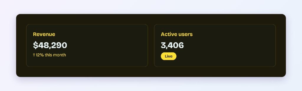 uses of gold color on Dark Mode Surfaces