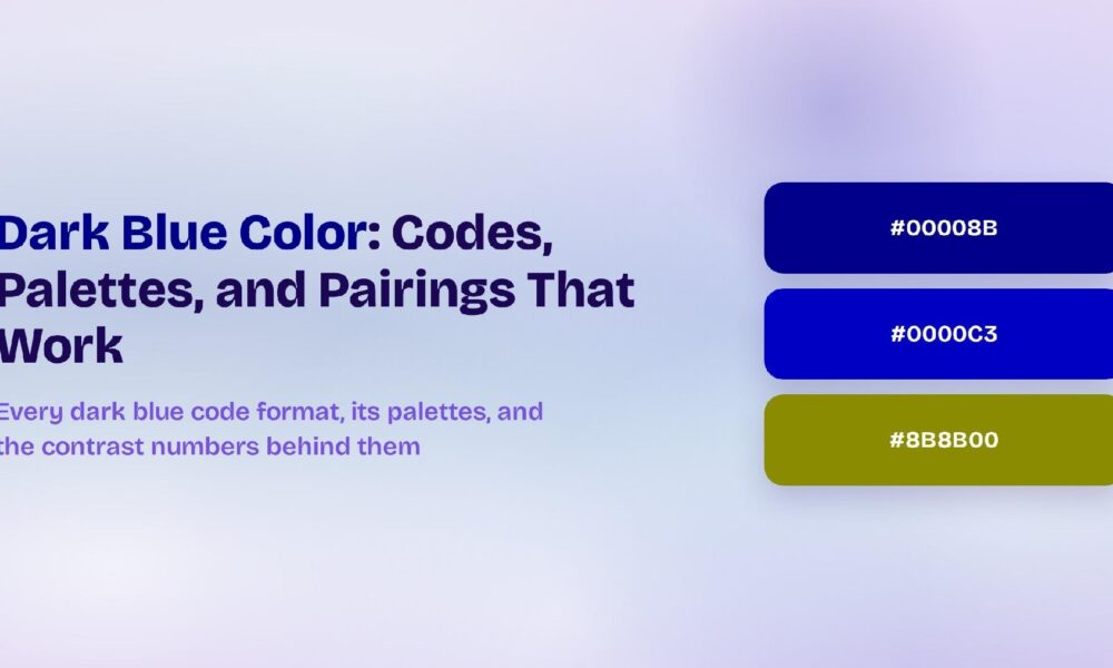 Dark Blue Color: Codes, Palettes, and Pairings That Work image 377