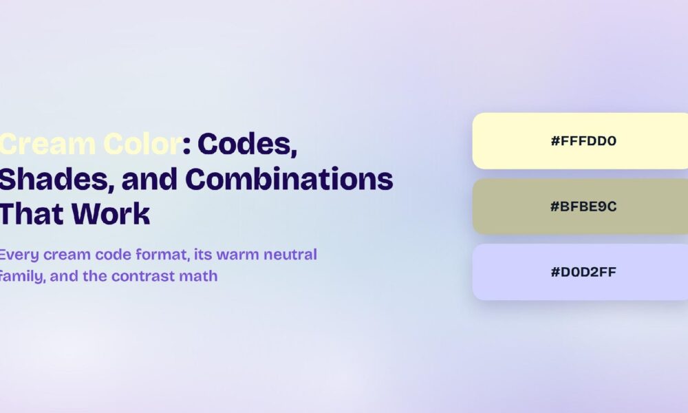 Cream Color: Codes, Shades, and Combinations That Work image 389