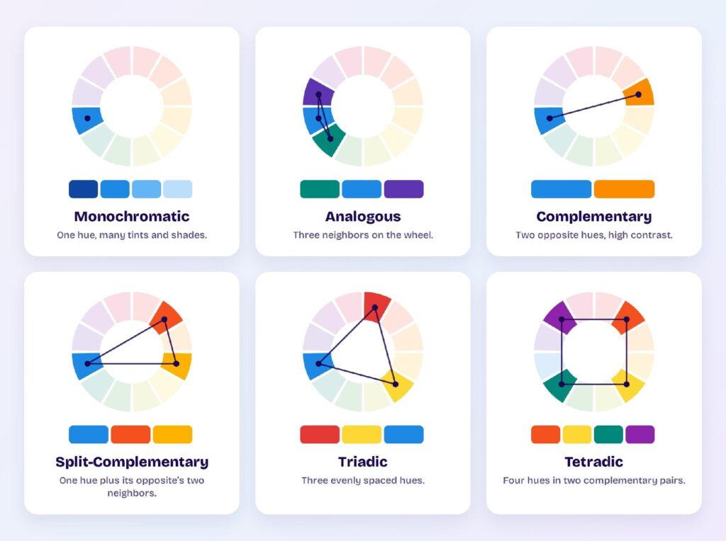 6 Palette Types