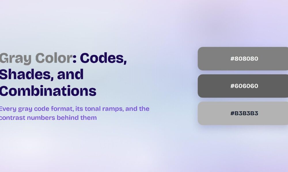 Gray Color: Codes, Shades, and Combinations image 425