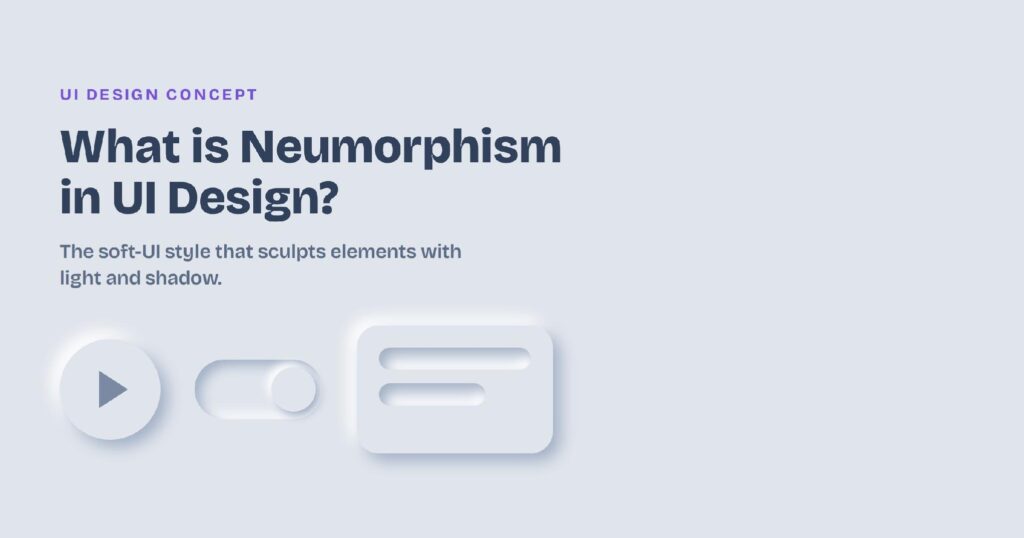 Neumorphism, or soft UI: elements the same color as the background, shaped only by a light and a dark shadow.