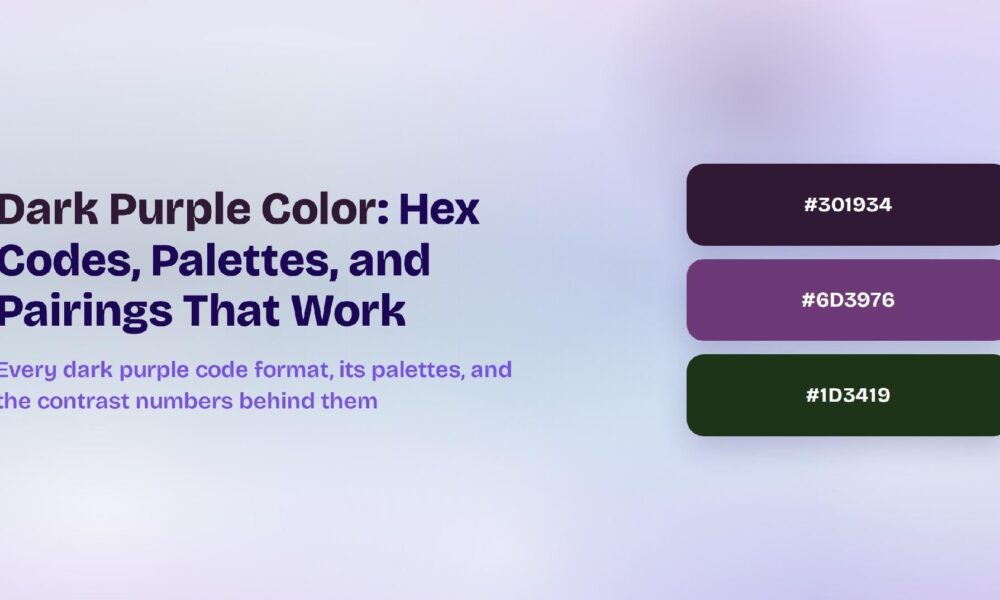 Dark Purple Color