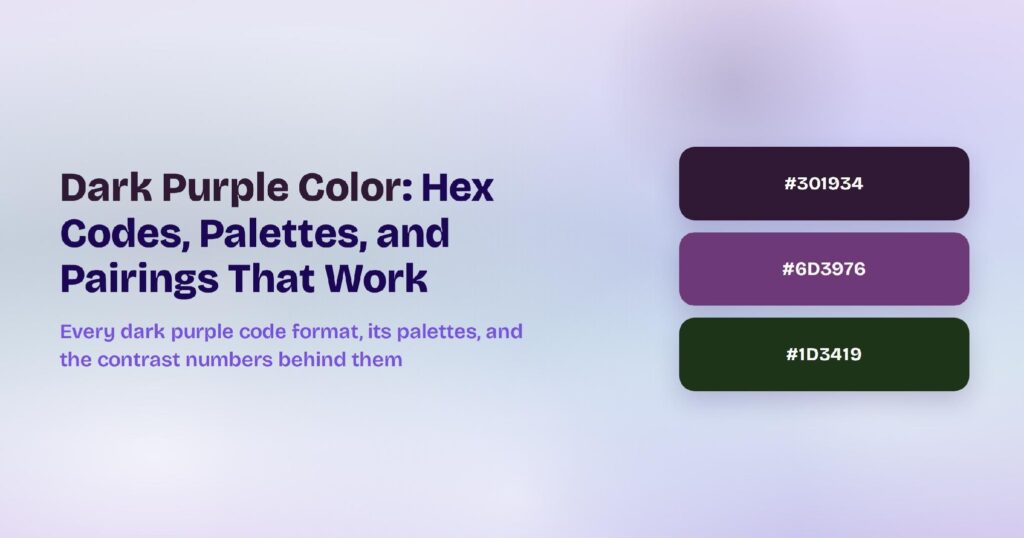 Dark Purple Color