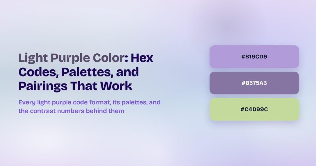 Light Purple Color